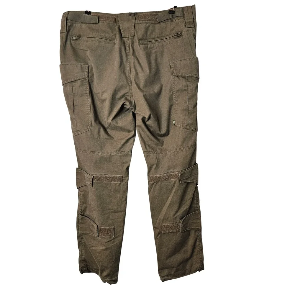 M-Tac Mens Tactical Cargo Pants Olive Green Ripstop Multi-Pocket 38x28 Combat
